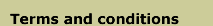 terms and conditions