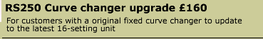 RS250 Curve Changer 16 setting